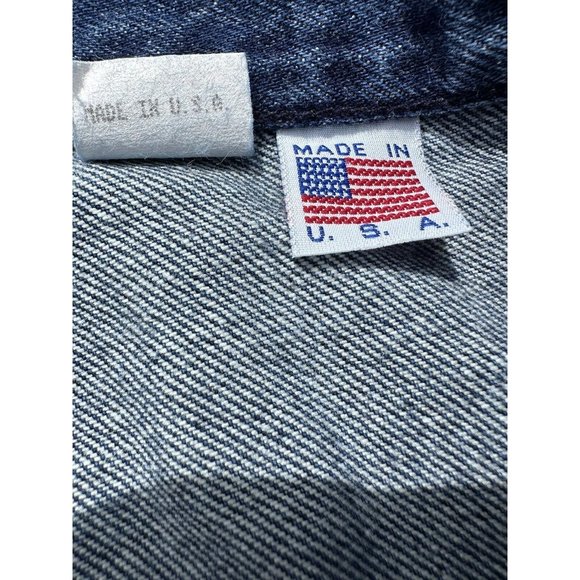 Blue Comet Shorts 31 Blue Jean Denim Jorts Raw Hems Wide Leg Vintage Adult Mens - Picture 7 of 16